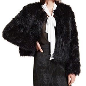 Altuzarra x Target Black Faux Fur Cropped Jacket